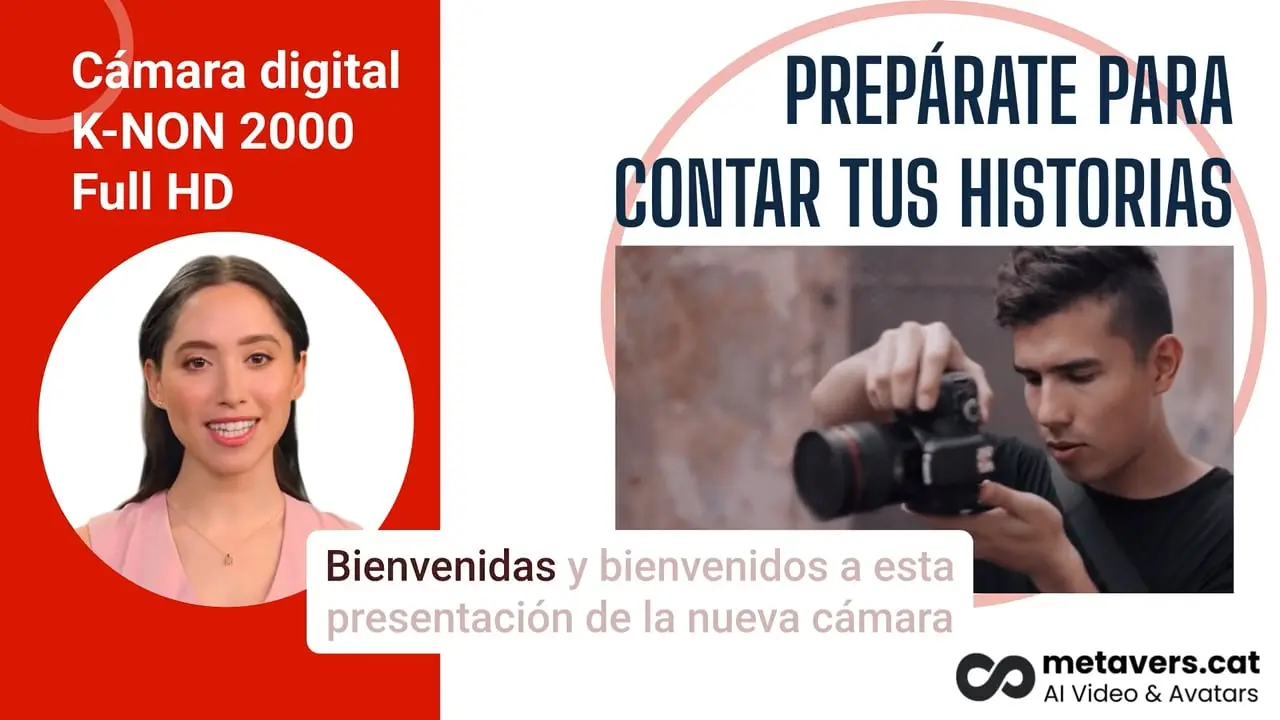 Presentación productos y servicios con avatares IA